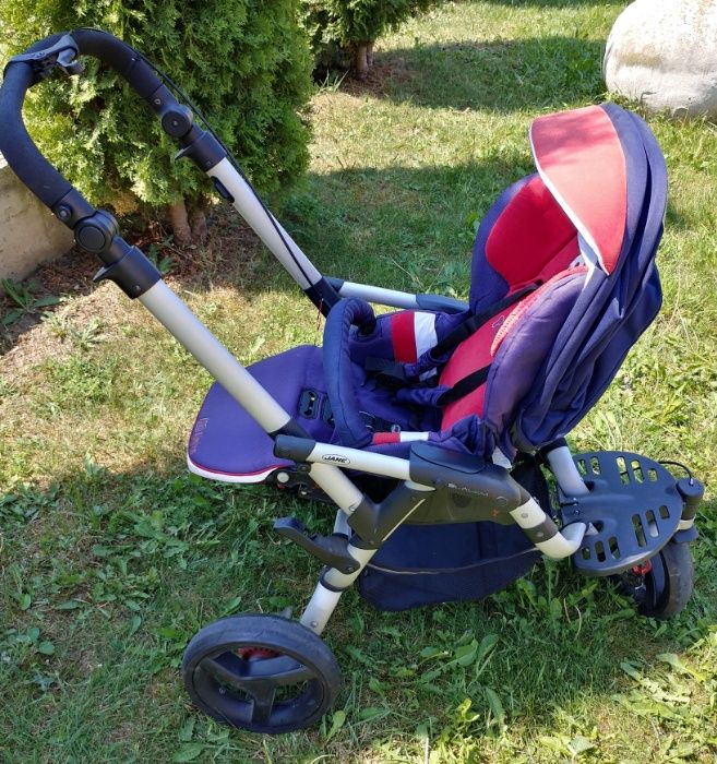 Cărucior stare excelentă Jane Slalom reversibil + landou/scoică Matrix
