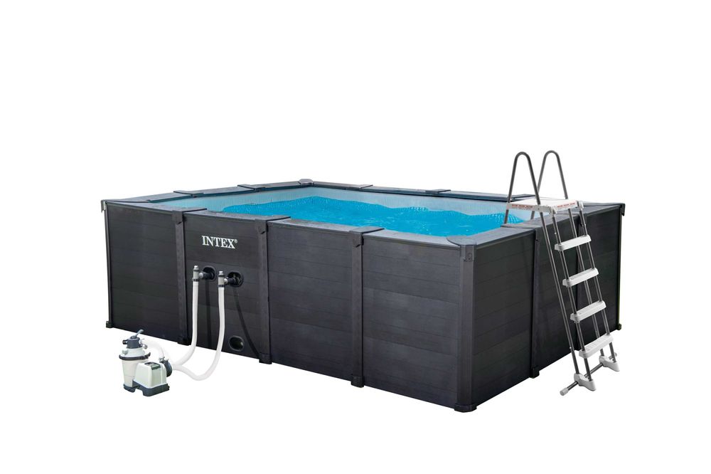 Нов! Басейн с графитени плоскости 400x300x124см - Intex 26396NP