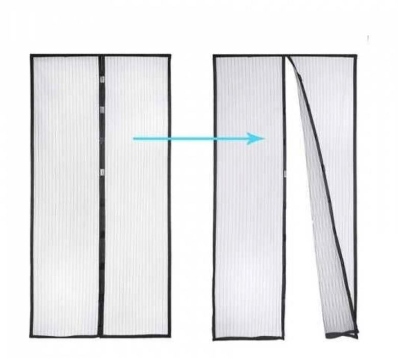 1+1 Gratuit Perdea magnetica de usa improtriva insectelor 210x100 cm