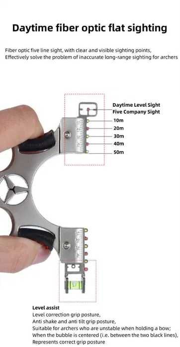 Комплект бойна прашка с лазерен мерник BANGSHE KP-B5