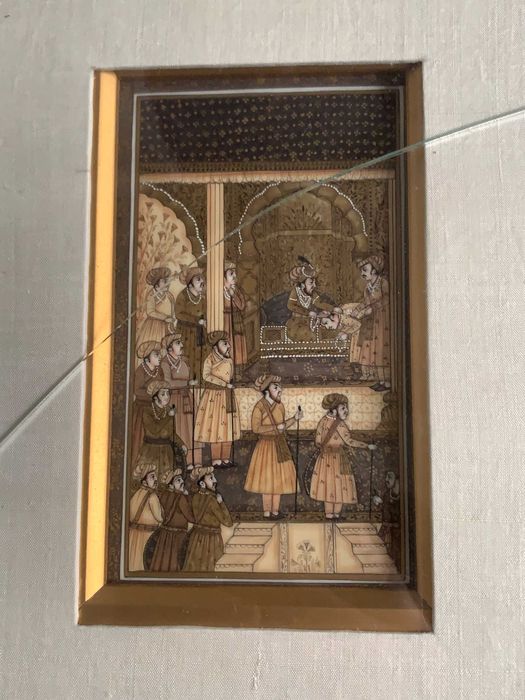 стара индийска картина от епохата на Моголите