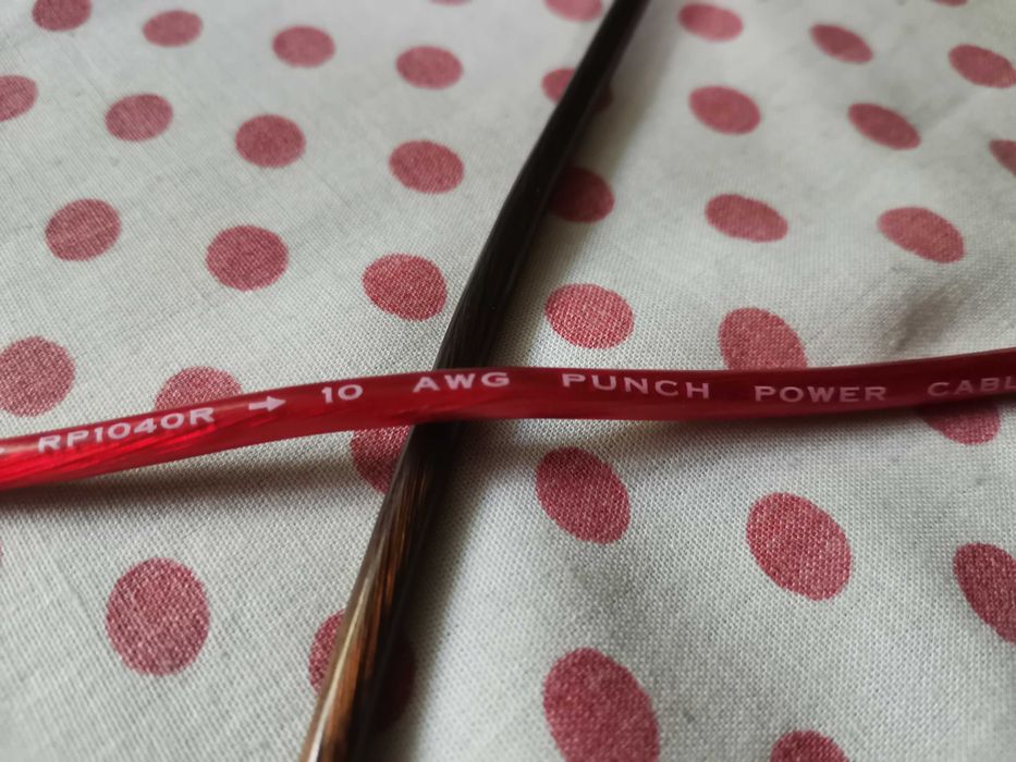 Cablu Boxe Rockford Rosu cupru siliconat 6 mm extra moale.