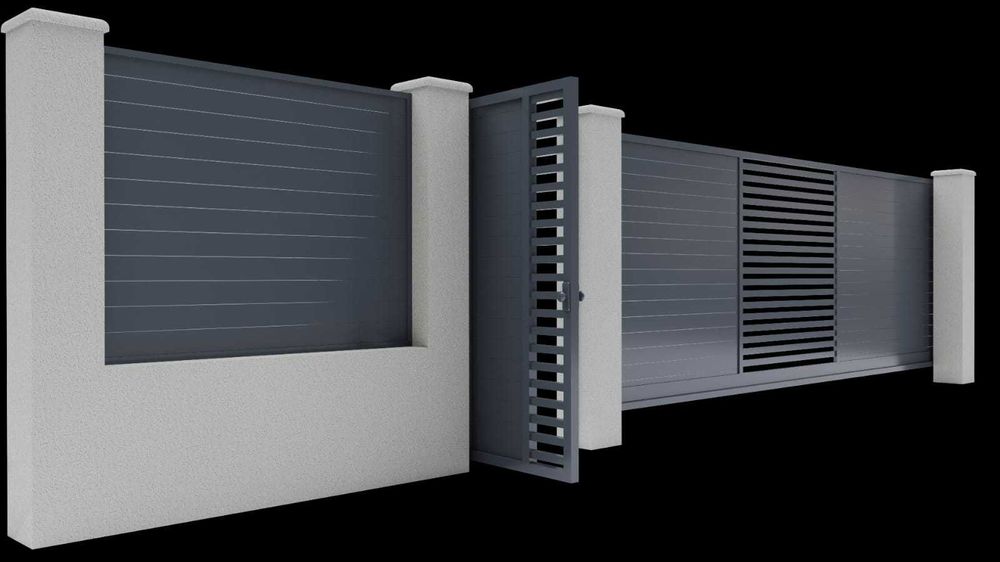 Garduri din panou stil jaluzele de diferite modele si dimensiuni