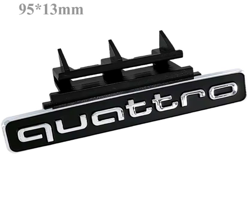 Emblema-Sigla-Logo-Quattro-Grila-Neagra-Black-Audi