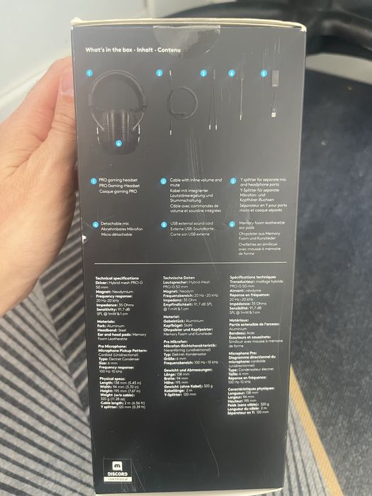 Logitech G pro накшника