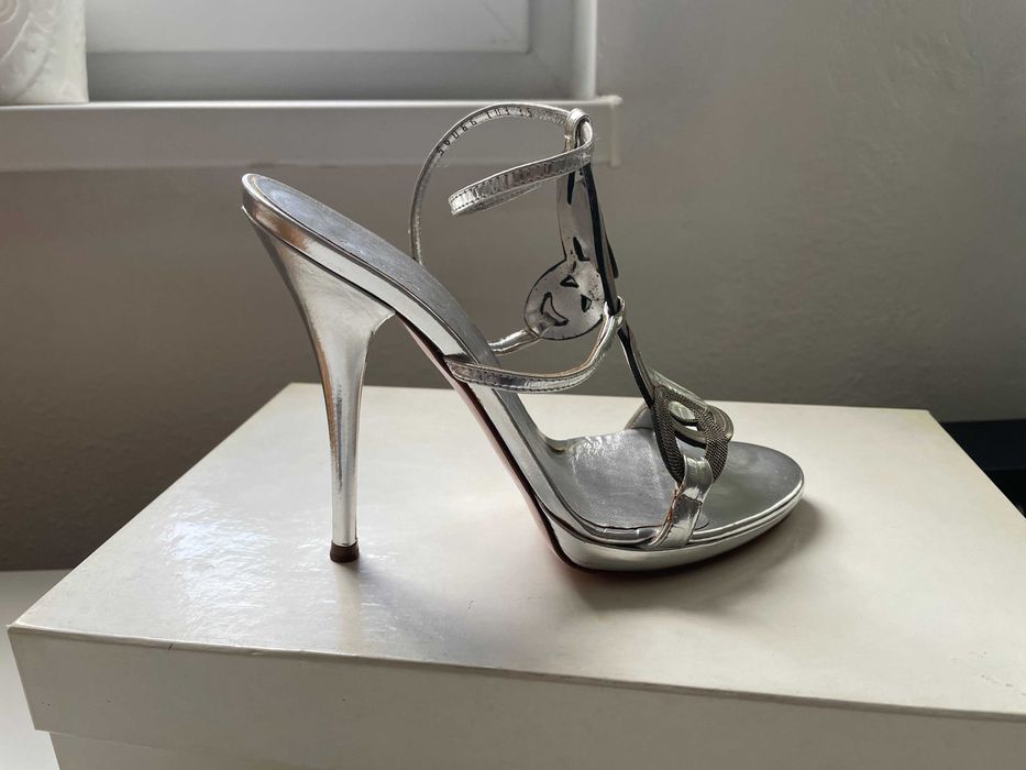 Официални обувки с висок ток CASADEI, размер 35, металик