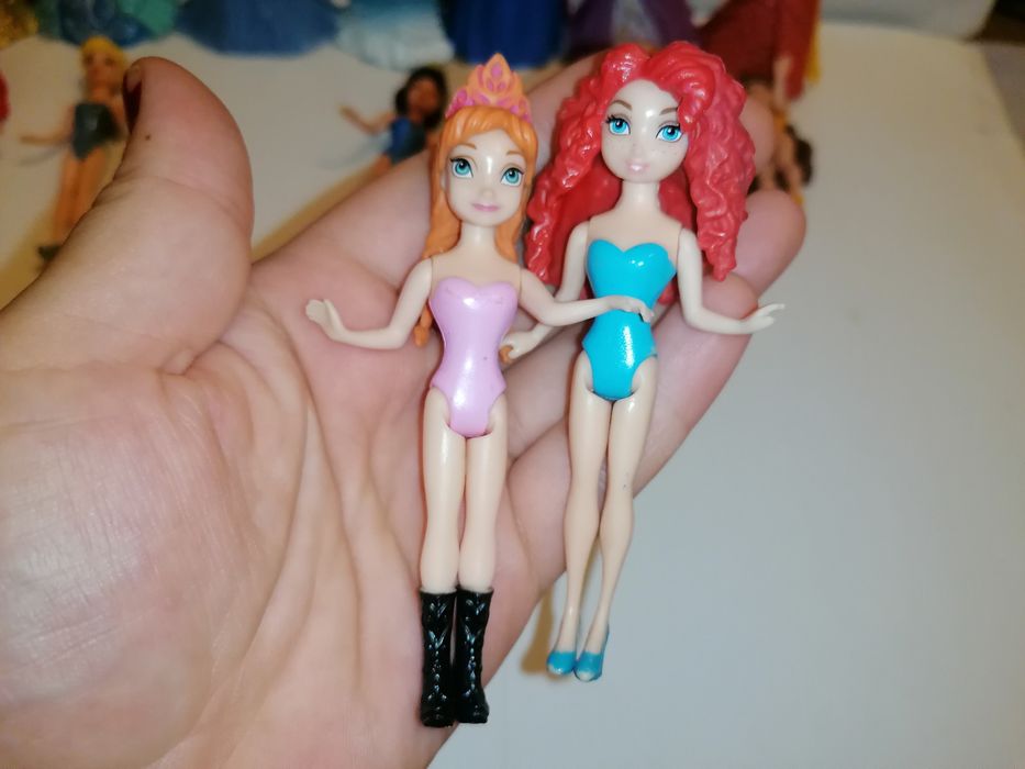 Figurine printese clips /Rapunzel, Ariel, Elsa, Tiana