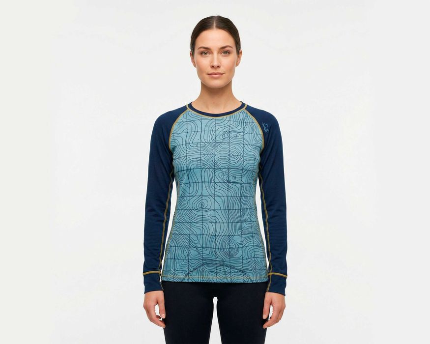 Vikafjell 100% Мериносова вълна дамски термо фланелка размер L