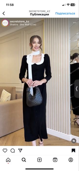 Платье  вечернее черное