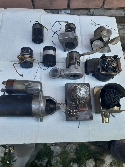 Коллекторные электромоторы 27в 5000Электромоторы220в 3000Стартер 20000