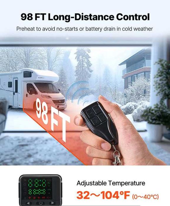 Încălzitor aer diesel 8 kW Aeroterma webasto afișaj telecomandă Garaj