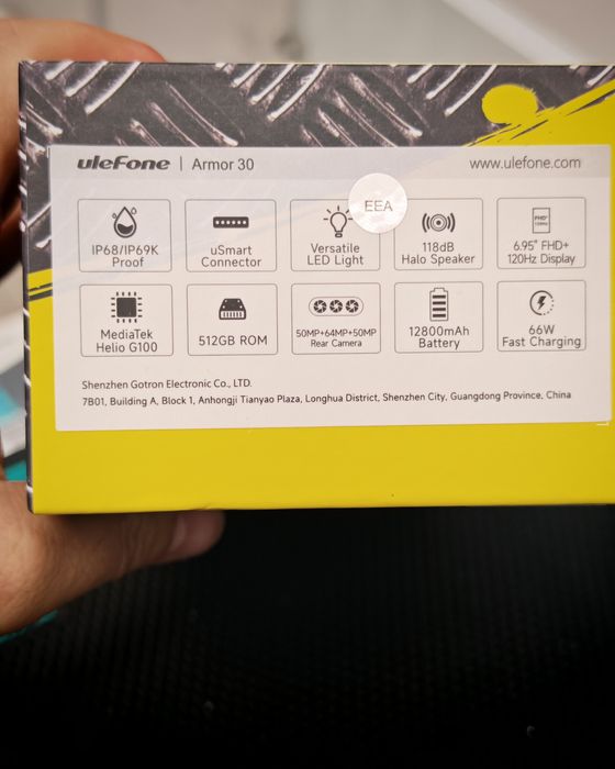 Ulefone Armor 30, 12/512 GB, Nou, 2 ani garanție