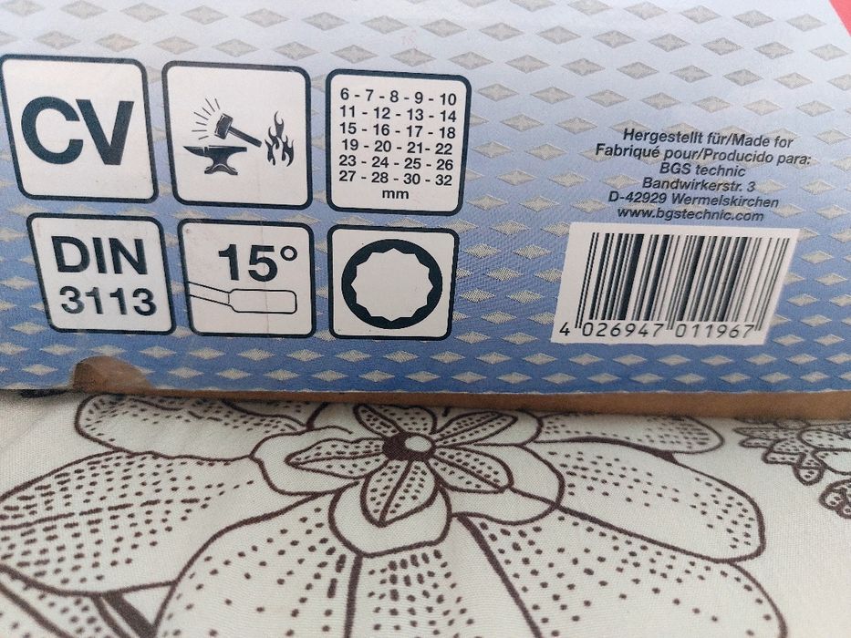 Chei combinate in inch, 25 piese, producator BGS