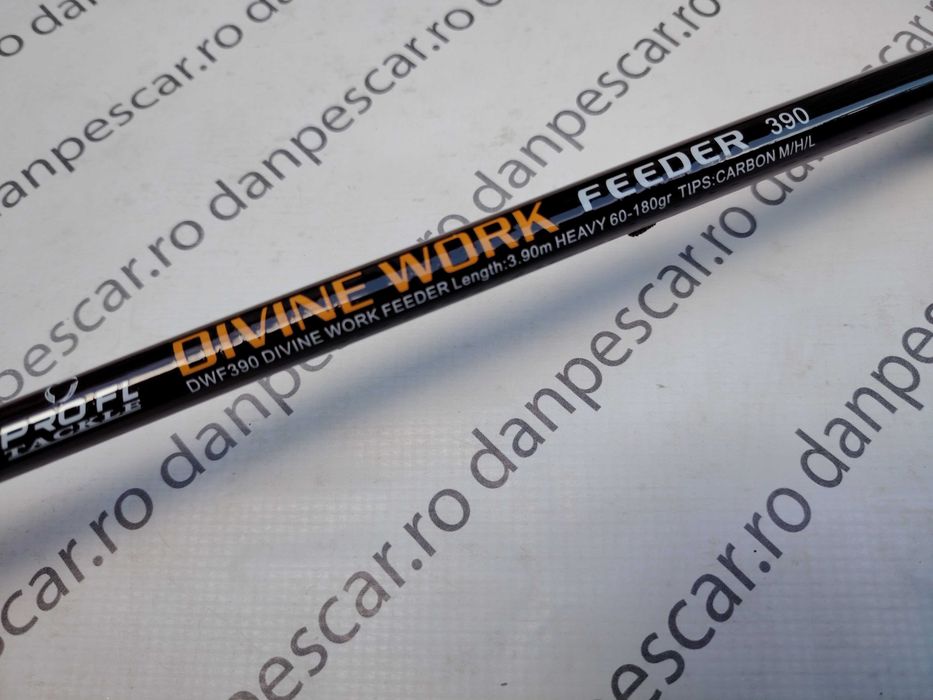 Lanseta PRO FL DIVINE WARK FEEDER Long Distance 3,90m 60-180 grane 3 varfuri carbon NOU