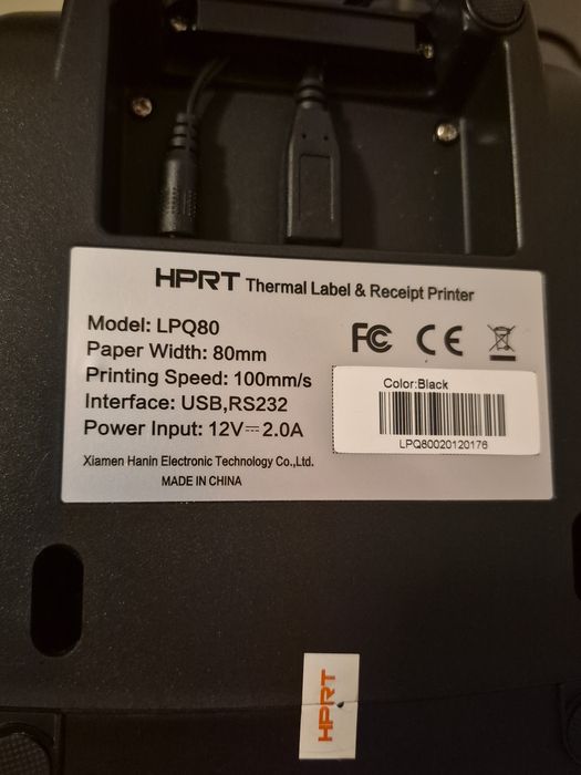 Imprimantă etichete coduri de bare LPQ80 + pistol de citit coduri de b