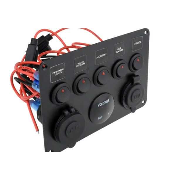 Panou de comanda electric intrerupator 12 V/24V auto rulota noua
