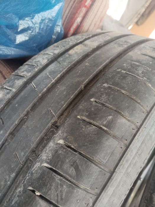 Диск титанки с резинами Альмера классик