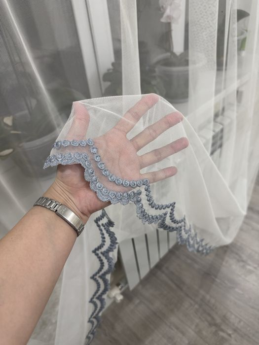 Шторы и тюль в отличном состоянии