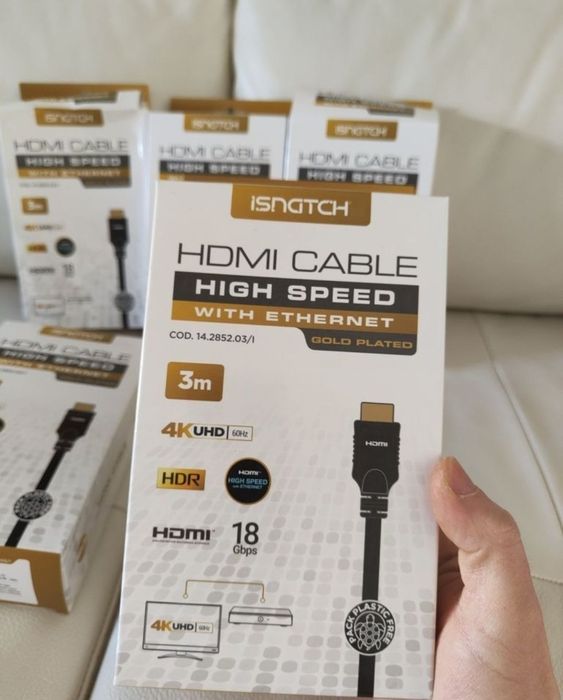 Cablu HDMI 3m 4k Ultra HD Hdmi Hdmi PlayStation Xbox TV PC Premium Cab
