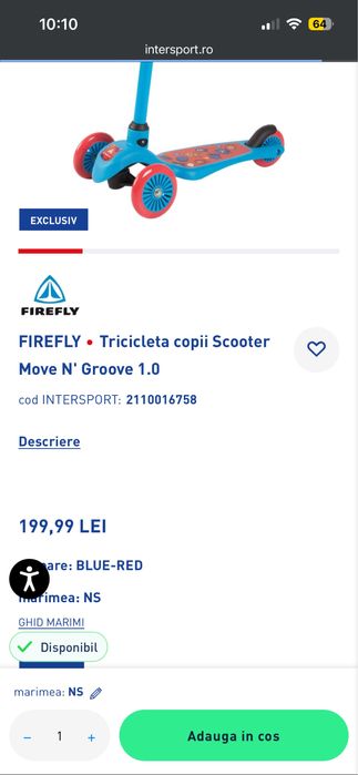 Trotineta copii - 3 roti