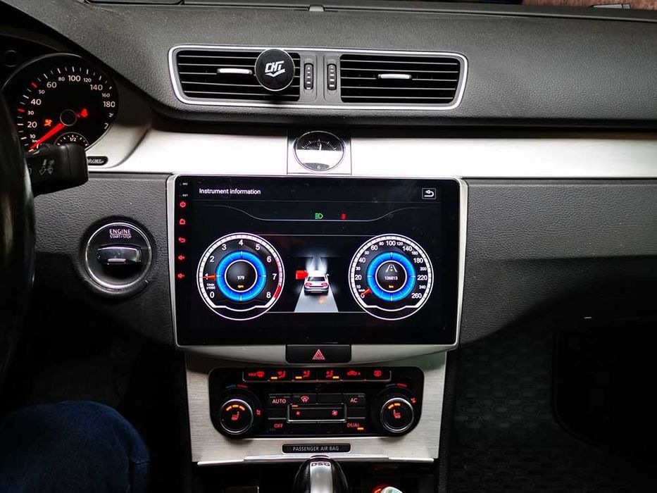 Navigatie VW Passat B6 B7 CC Octacore 6+64 SIM Meniuri MIB carplay