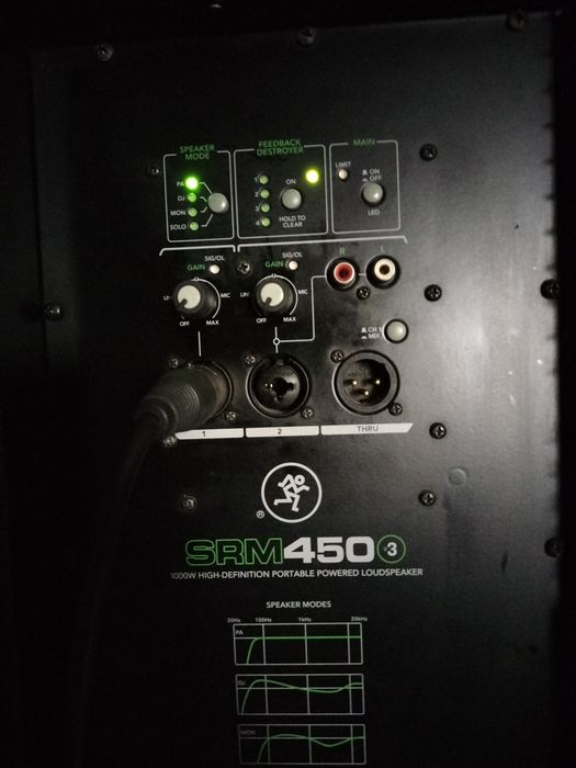 2. Boxe active Mackie "  Srm 450V3 " 2x450w