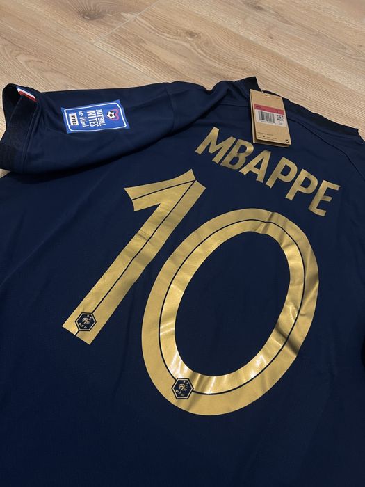 Tricou de Fotbal Nationala Frantei World Cup 2022 Mbappe 10 Marime L