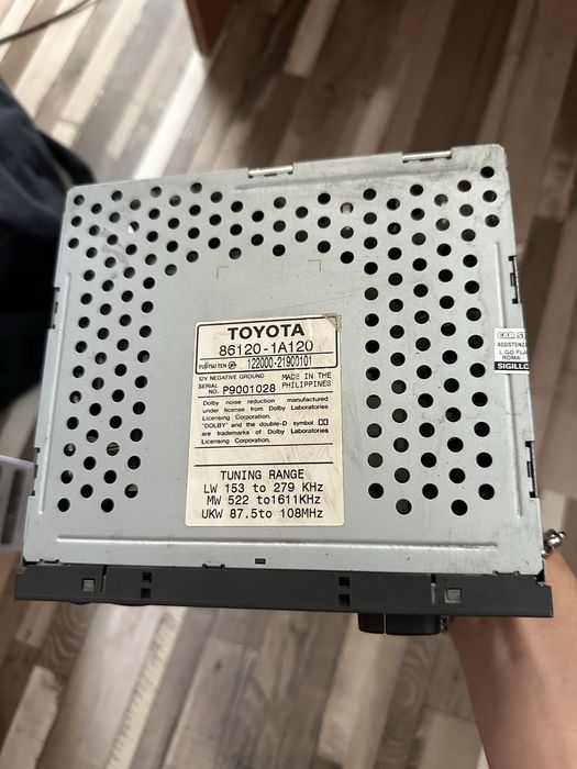 Toyota Corolla 1997–2001 оригинален касетен плеър Dolby 86120-1A120