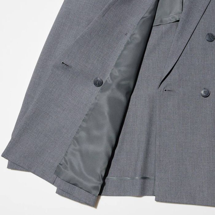 Пиджак Uniqlo серый