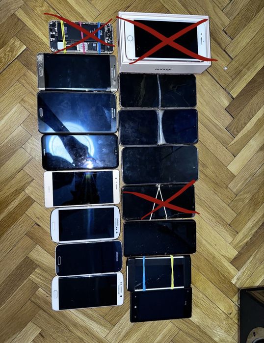 Лот телефони samsung, apple, huawei
