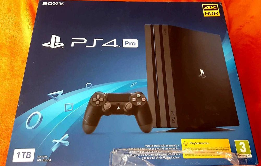 PlayStation 4 Pro 1TB – Ca Nou, Ultimul Model, Cutie & Accesorii