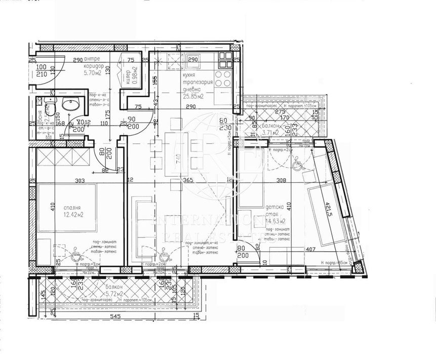 3-стаен в Варна-Виница площ 104 цена 157000