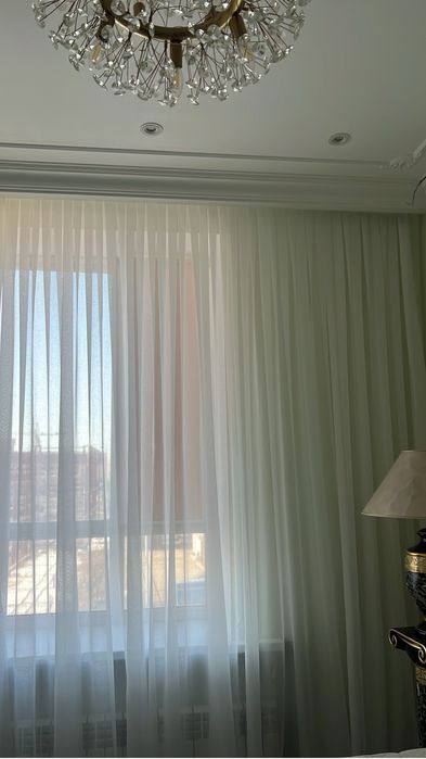 Тюль га 3 метр потолка