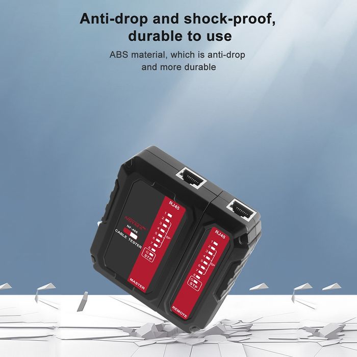 Тестер сетевого кабеля Noyafa NF-466, Lan tester, Ethernet, RG-45