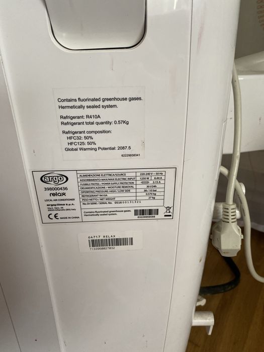 Aer conditionat portabil Argo