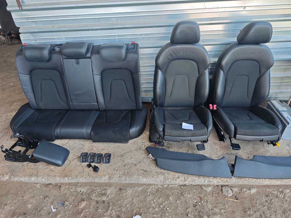 ТОП! S-Line кожен салон Audi A4 A5 8K 8T кожа и плат н696
