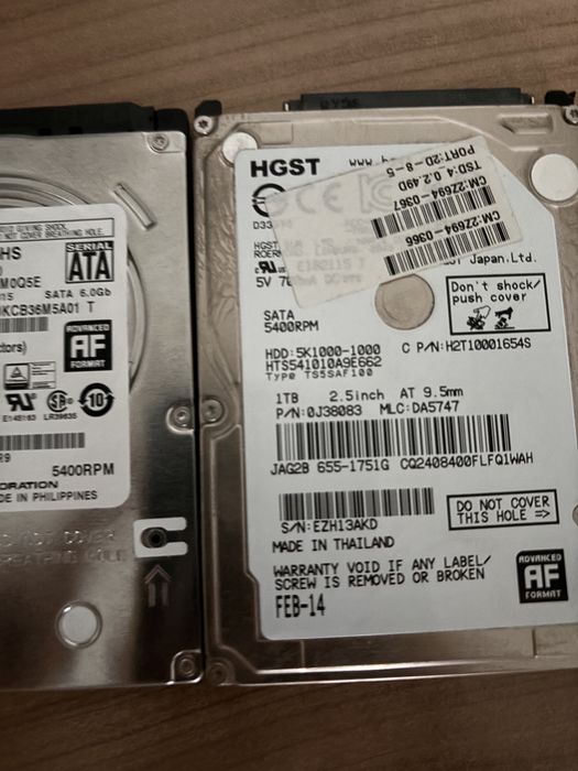 Hard disk laptop capacitate 500GB 640GB 1000GB