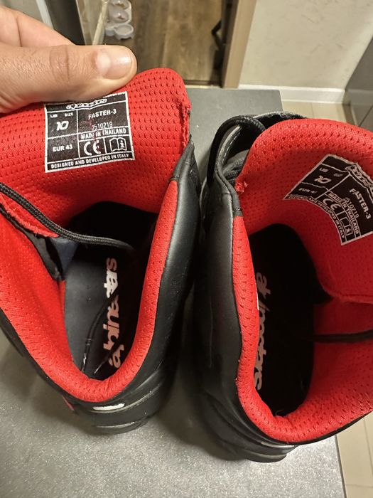 Ghete alpinestars Faster 3 black /grey/red 43