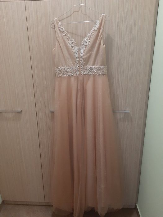 Официална рокля пудра