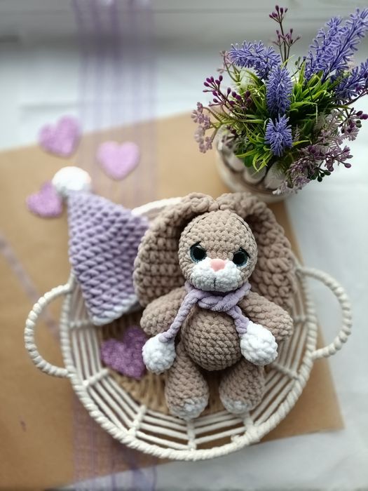 Игрушка заяц ручной работы.