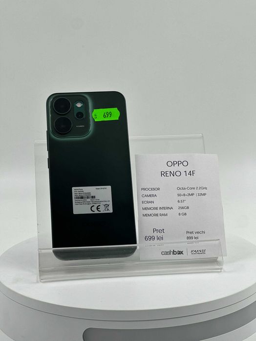 Oppo Reno 14F 256GB 8GB RAM Garantie 24 Luni CashBox