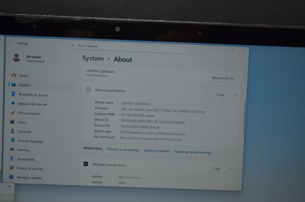 Laptop Surface 4 I7 Gen 11 13.5"