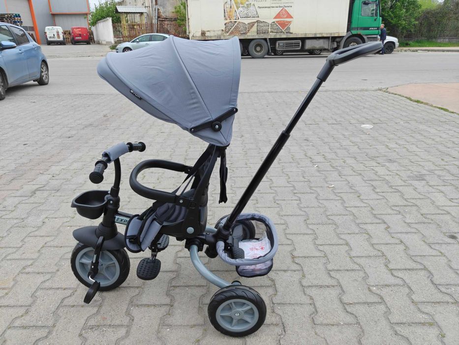 BYOX Сгъваема детска триколка EXPLORE сив