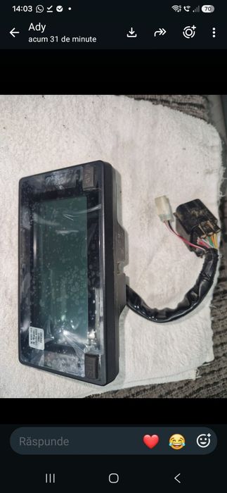 Bord cfmoto LCD cf moto vitezometru cfmoto 625
Perfect functional 
Are 7800 km și 380 ore