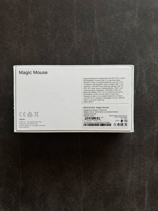 Мишка Magic Mouse - White Multi-Touch Surface