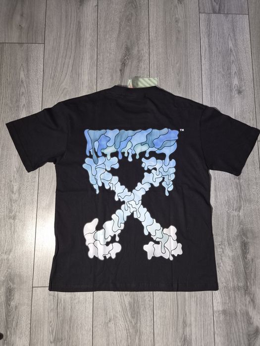 Tricou negru Off-White – imprimeu mare pe spate