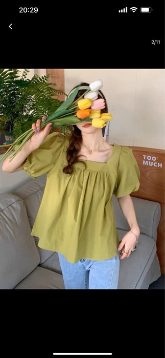 Топ крестьянка очень легкая