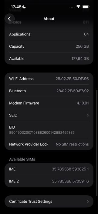 Iphone 14 Pro Max 256GB Deep purple.