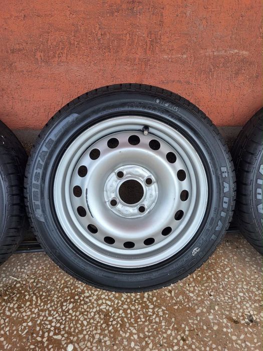 Set 4 jante tabla 13” 4x100 ET36 cu anvelope NOI 165/55R13