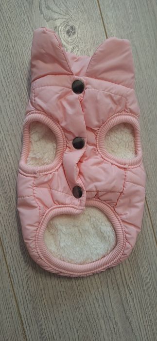 Vestă câini culoarea roz,îmblanită